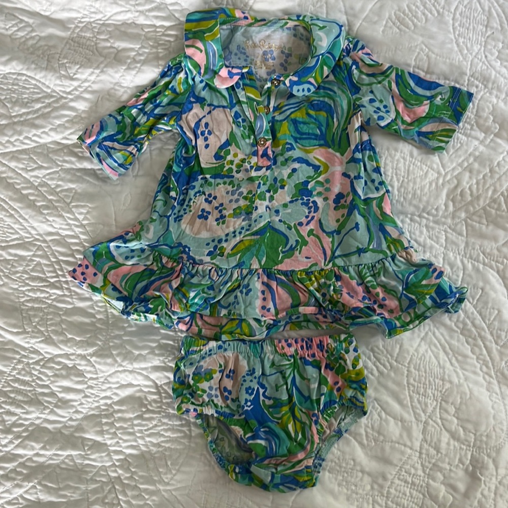Lilly Pulitzer 2 piece set, 3-6m